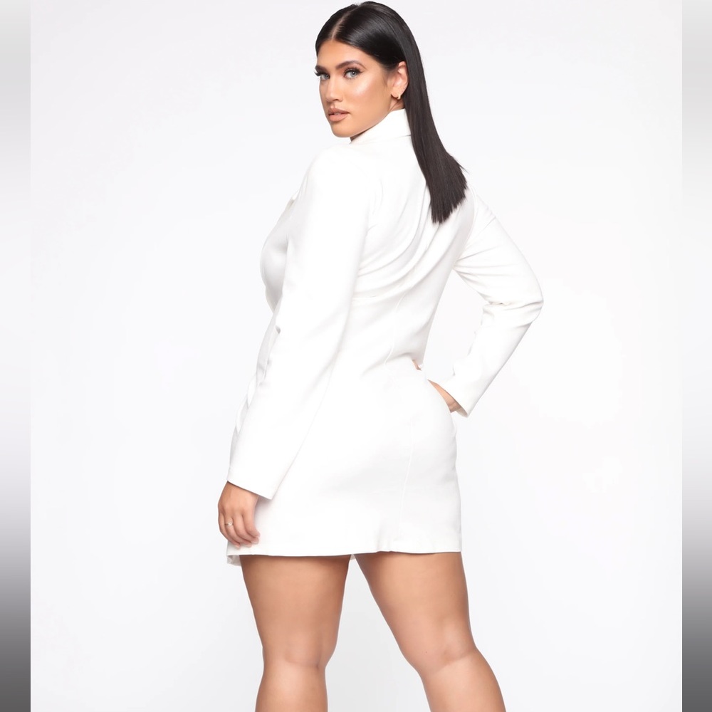 Fashion Nova white blazer dress - Picture 2 of 2